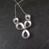 Sterling Silver Amethyst Y Necklace