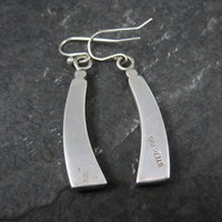 Vintage Southwestern Lapis Inlay Earrings Sterling Silver