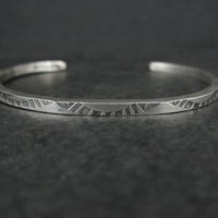 Southwestern Vintage Sterling Cuff Bracelet 6 Inches Tahe