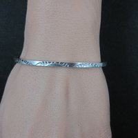 Southwestern Vintage Sterling Cuff Bracelet 6 Inches Tahe