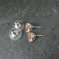Sterling Silver Morganite Stud Earrings 2.6 Carats