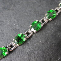 8.4 Carat Chrome Diopside Tennis Bracelet 7.75"