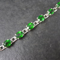 8.4 Carat Chrome Diopside Tennis Bracelet 7.75"