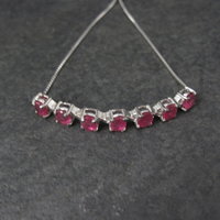 Sterling Silver Ruby Bolo Bracelet