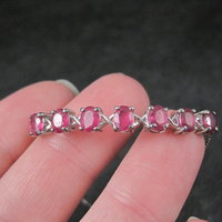 Sterling Silver Ruby Bolo Bracelet