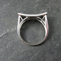 Estate 10K Black and White Diamond Ring .64 Ctw Size 8.5