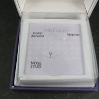 14K Nose Stud 20 Gauge Nose Bone