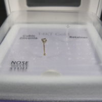 14K Nose Stud 20 Gauge Nose Bone