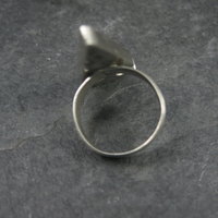 Vintage Sterling Silver Jet and Turquoise Inlay Arrowhead Ring Size 6 Signed