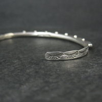 Zuni Petite Point Turquoise Cuff Bracelet 6.5" 