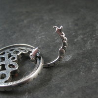 Sterling Silver Multi Gemstone Enhancer Pendant Hinged Pendant