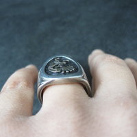 Vintage Sterling 14K Kokopelli Ring Size 6