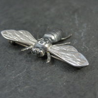 Vintage Art Deco Silver Bee Brooch Greifen Kunst