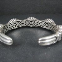 Lagos Muse Caviar Blue Sapphire Cuff Bracelet 6.34" Sterling Silver