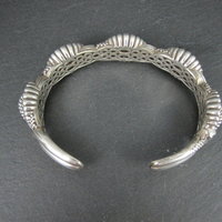 Lagos Muse Caviar Blue Sapphire Cuff Bracelet 6.34" Sterling Silver