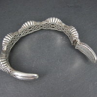 Lagos Muse Caviar Blue Sapphire Cuff Bracelet 6.34" Sterling Silver