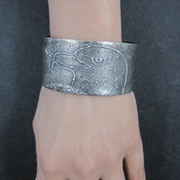 Heavy Southwestern Tufa Cast Eagle Cuff Bracelet 7 Inches