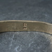 Vintage 14K Coral Opal Inlay Cuff Bracelet 5.75 Inches