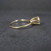 Dainty Vintage 10K High Set Diamond Cluster Ring Size 6