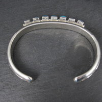 Navajo Kingman Turquoise Cuff Bracelet 6.5 Inches Sterling Silver Thomas Yazzie