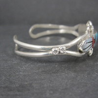 Dainty Zuni Inlay Cuff Bracelet 6.25 Inches