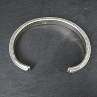 Native American Turquoise Inlay Cuff Bracelet 6 Inches Zuni