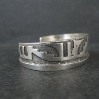 Navajo Sterling Tufa Cuff Bracelet 6.25 Inches Anthony Bowman