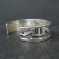 Navajo Sterling Tufa Cuff Bracelet 6.25 Inches Anthony Bowman