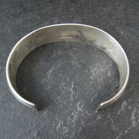Navajo Sterling Tufa Cuff Bracelet 6.25 Inches Anthony Bowman