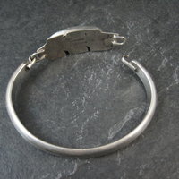 Estate Navajo Inlaid Feather Bracelet 6 Inches G Howe