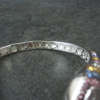 Colleen Lopez Rose de France Sapphire and Diamond Sterling Silver Bracelet