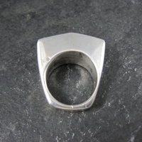Vintage Southwestern Sterling Turquoise Spiny Oyster Inlay Ring Size 7