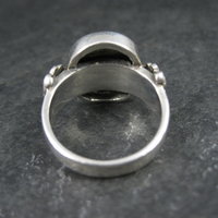 Vintage Sterling and 14K Lapis Lazuli Ring Size 8