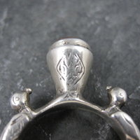 Vintage Carnelian Bird Ring Size 7 Unique Sterling Silver Jewelry