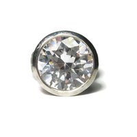 Large Estate Cubic Zirconia Statement Ring Size 7.5