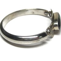 Estate Navajo Inlaid Feather Bracelet 6 Inches G Howe