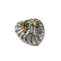 Vintage Black Hills Sterling Heart Tie Tack