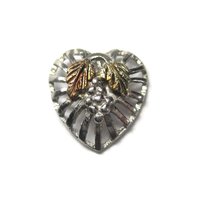 Vintage Black Hills Sterling Heart Tie Tack