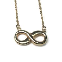 Estate 10K Infinity Necklace 16 Inches