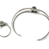 Vintage Sterling Navajo Storyteller Bracelet Ring Earrings Pendant Jewelry Set