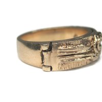 Antique 14K Love Knot Band Ring Size 7 New Old Stock