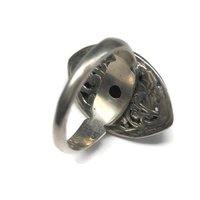 Vintage Sterling Filigree Larimar Ring Size 8