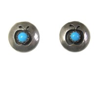 Southwestern Turquoise Apple Stud Earrings