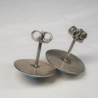 Southwestern Turquoise Apple Stud Earrings