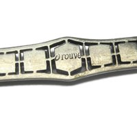 Vintage Crystal Sterling Bar Brooch Pin Henry Fishel