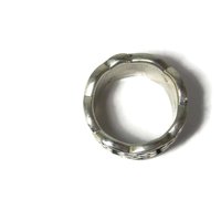 Wide Vintage 90s Sterling Celtic Band Ring Size 5