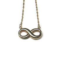 Estate 10K Infinity Necklace 16 Inches