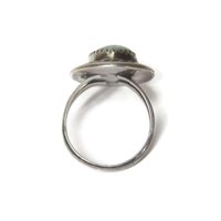 Vintage Sterling Navajo Green Turquoise Ring Size 6.5 Sarah Watson