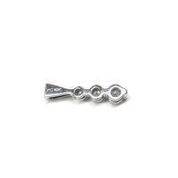 Estate 10K .28 Carat Graduated Diamond Pendant
