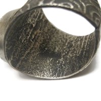 Vintage Tufa Cast Turquoise Ring Native American Size 11